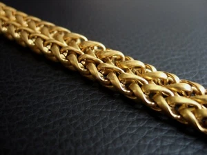 1/4" Solid Brass Wheat Chain Key Wallet Chain Fob chain Crafts DIY - Picture 1 of 2