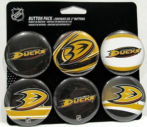 NHL 6-Pack Team Logo 2" Buttons Pin Backs - Picture 1 of 15