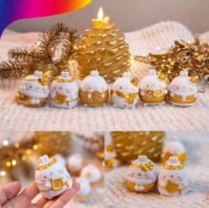 Molang Gold Holiday Lullaby Random Figure - 5cm PVC - Limited Edition Christmas - Picture 1 of 13