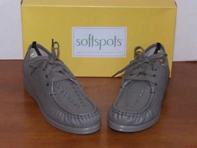 Zapatos mocasines Soft Spots Bonnie Lite de cuero negro, topo, hueso o vino Foto 1 de 4