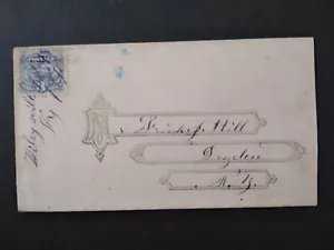New York: Wileysville (#1) 1870 #114 Ladies Cover, Purple Ms, DPO Steuben Co - Picture 1 of 2