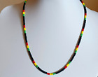 Rasta Jamaican Style/hippie-reggae Style- Seed Beads Necklace-handmade