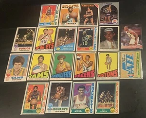 Vintage NBA Basketball Karten Konvolut - 70er Jahre - 20 Karten (Lot B) - Bild 1 von 6