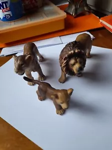 famiglia Animali savana Schleich leone leonessa cucciolo - Foto 1 di 6