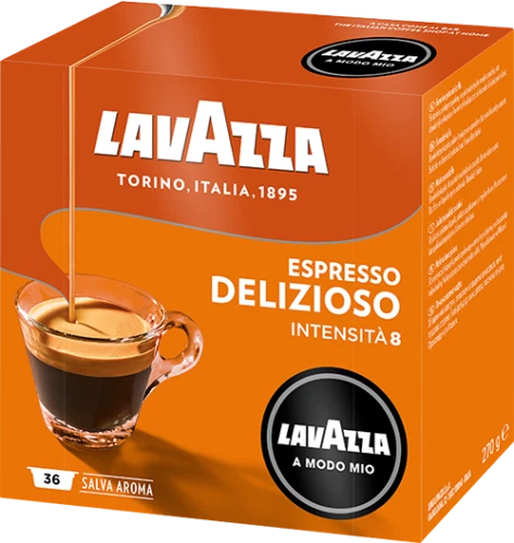 36 / 72 / 108 / 144 / 216 / 360 / 720 Capsule Caffè Lavazza A Modo Mio DELIZIOSO - Imagen 1 de 1