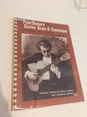 Pepe Romero Guitar Style And Technique Classical Guitar Rare Vintage Sheet Music - Image 1 of 4