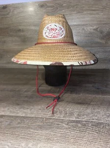 Straw Hat Handmade AUTHENTIC COASTAL Headwear Lifeguard Surfer Hawaiian Style - Picture 1 of 8