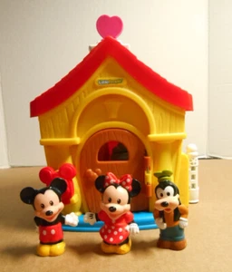 Fisher Price Little People Mickey Mouse Clubhouse w/ Mickey Minnie Goofy P32 - Picture 1 of 15