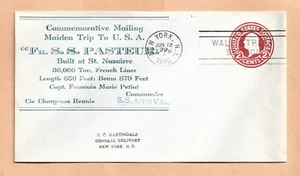 S.S. PASTEUR MAIDEN TRIP TO U.S.A. JUN 12,1940 NEW YORK MARTINDALE  NAVAL  ** - Picture 1 of 1