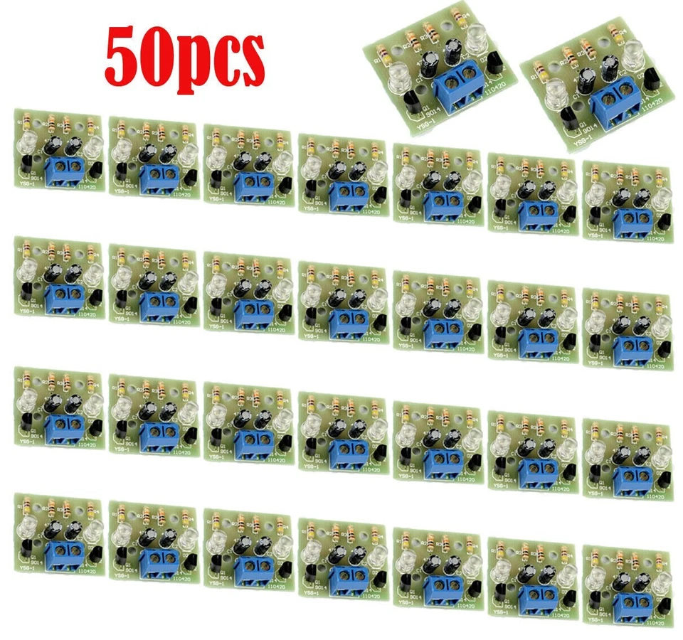 50PC Wholesale LED Flash DIY Kits Circuit Electronic Production DIY Suite 1.2mm - Image 1 of 4