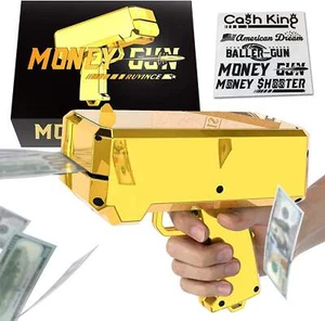 New Money Gun Shooter Make it Rain, Handheld Cash Gun for Game Movies Party - Picture 1 of 14