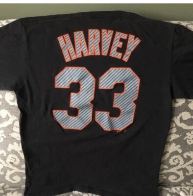 Camiseta negra para hombre Matt Harvey Mets #33 Foto 1 de 4