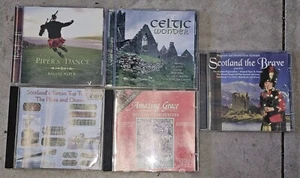 5 CD Lot Celtic Wonder Scotland The Brave Amazing Grace Piper's Dance Tartan Top - Picture 1 of 11