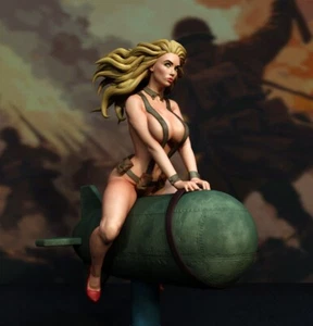 Bomber Pinup | Exclusive3dPrints | Commission | Exotic | NSFW | Painted | - Picture 1 of 1