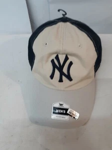 New York Yankees Hat Black Beige Fan Favorite One Size Snap Back New W Tags - Picture 1 of 8