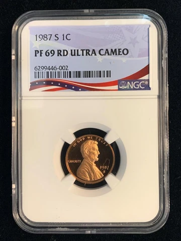 1987 S LINCOLN CENT PROOF 1C PF69 RD ULTRA CAMEO NGC; PR69 DCAM; UCAM; SKU 2807 Cover