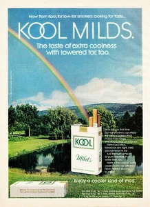 Kool Milds Cigarettes Rainbow Vintage 1972 Full-Page Magazine Tobacciana Ad - Picture 1 of 4