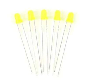 Gaugemaster GM82 Yellow 3mm 12v LEDs (5) - Use GM76 Resistors - Picture 1 of 1