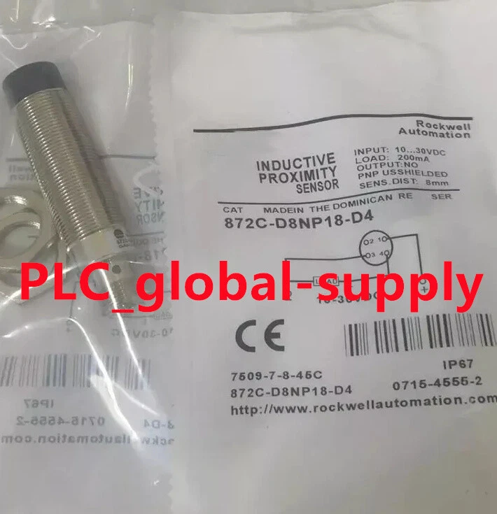 872C-D8NP18-D4 1PCS NEW For Allen Bradley Proximity Switch Sensor  Fast delivery - Image 1 of 1