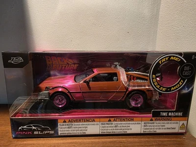 粉色拖鞋 1: 24 回到未来时间机器虹彩粉红色 + Light Up Chase — 第 1/4 张图片