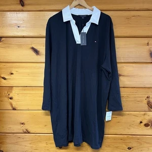 Tommy Hilfiger Womens Long Sleeve Polo Shirt Dress size 2XL Sportswear Casual - Picture 1 of 5