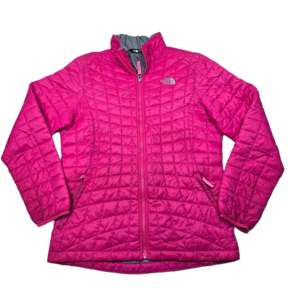 Chaqueta Thermoball The North Face Niñas XL 18 Rosa Cremallera Completa Puffer Acolchada Foto 1 de 4
