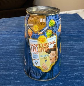 VTG 1998 CHUPA CHUPS Tin Can Softdrink Lollipops Jeans Soda Rare Advertising - Picture 1 of 4