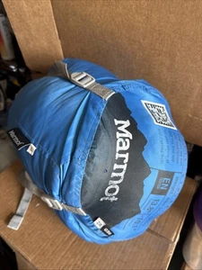 Marmot Trestles Sleeping Bag - 15 Reg. - Blue Women's up to 5’6 With Pillow - Picture 1 of 9