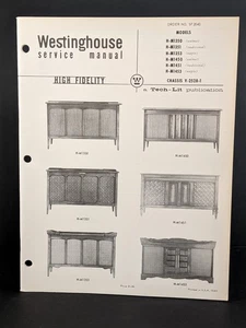 Westinghouse HI-FI Service Manual Model H-M1350 Chassis V-2528-1 46 Pg - Picture 1 of 3