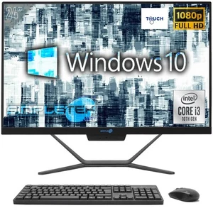 Aio Tout en Un Écran Tactile i3 10 Gen 24 " Full HD Windows 10 Pro 8GB 120GB PC - Photo 1/9