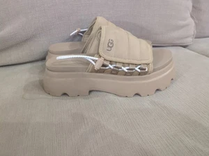 UGG CALLIE SAND NUBUK MESH PLATEAU DAMEN SANDALEN GRÖSSE US 8,5   - Bild 1 von 13