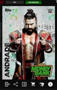 Topps WWE Slam 2025 Money In The Bank Prediction Card ANDRADE - Picture 1 of 1