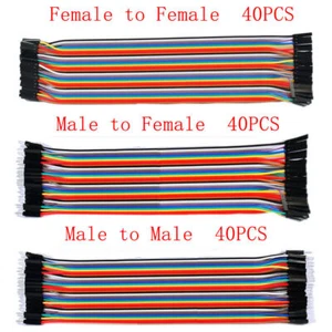 40 Stück Dupont Jump Wire M-F M-M F-F Jumper Breadboard Kabel Kabel für - Bild 1 von 14