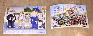 Isle Of Man Stamps Set 2 Mini Sheets Mind How You Go TT Festival Fortnight - Picture 1 of 3