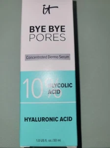 it COSMETICS BYE BYE POROS SUERO 10% ÁCIDO GYCÓLICO 1.0 fl. OZ NUEVO EN CAJA - Imagen 1 de 9