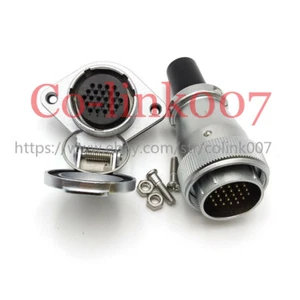 WEIPU WS28 24pin 5A Luftfahrt Steckverbinder, Flansch Panelmontage Industriestecker Buchse - Bild 1 von 8