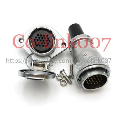 WEIPU WS28 24pin 5A Aviation Connector,Flange Panel Mount Industrial Plug Socket - Image 1 of 4