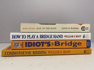 4 Vtg BRIDGE Book Lot Card Game Gaming Winning Losing How To Play Guide Tips - Bild 1 von 21