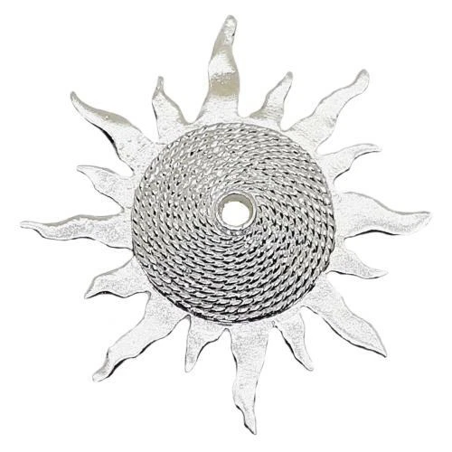 Coralli di Sardegna Base Ciondolo Sole Filigrana Argento Corbula 7mm - Immagine 1 di 1