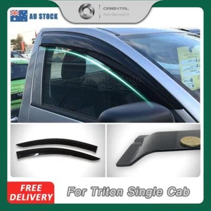 Injection Weather Shield 2pcs for Mitsubishi Triton MQ MR Single Cab 2015-2024 - Picture 1 of 6