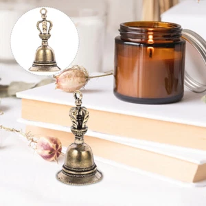 8 2 Hand Bells Copper Vintage Decor for Hotel Restaurant - Picture 1 of 12