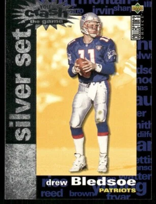 1995 UD Collector's Choice You Crash the Game Silver #C9 Drew Bledsoe Patriots - Image 1 of 2