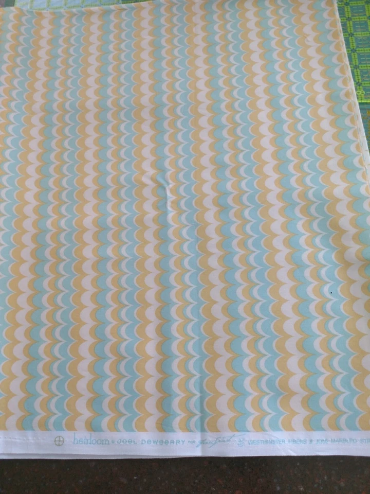 1 yd HTF heirloom Joel Dewberry, Free Spirit WestminsterFibersJD56 marbledstripe - Image 1 of 1