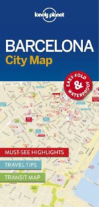 Lonely Planet Barcelona City Map (Map) Map