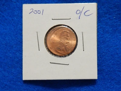 OFF-CENTER BEAUTY FULL DATE 2001 MINT ERROR Lincoln penny/cent, Uncirculated💎 - Image 1 of 2