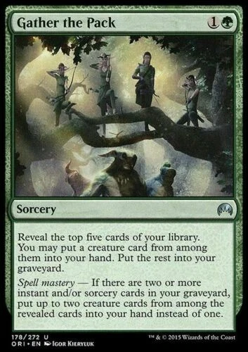 GATHER THE PACK - MTG Magic Origins Uncommon Sorcery - Image 1 of 1