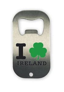 I Love Ireland, Divertido Mini Abridor de Botellas de Acero Inoxidable Llavero - Imagen 1 de 3
