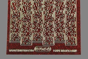 Pegatina guirnalda de flores brillante, forma estrella 7045 - Imagen 1 de 19