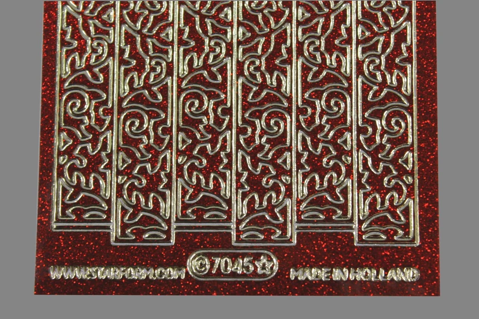 Aufkleber Blumengirlande glitzernd, Starform 7045 - Bild 1 von 1