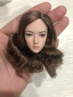1/6 Cabeza Esculpida Rizos Asiáticos Niña Para 12" PH TBL Mujer Figura de Acción Cuerpo Juguete Foto 1 de 4